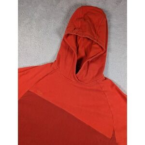 Rab Circuit Hoody Mens Large Red Orange Organic Cotton Pullover Hoodie‎ QCB-28